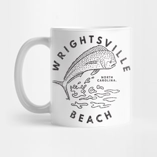 Wrightsville Beach, NC Summertime Vacationing Mahi Mahi Big Head Fish Mug